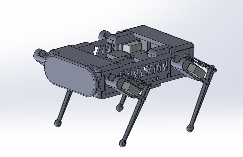 Quadruped Robot CAD- Prototype v1